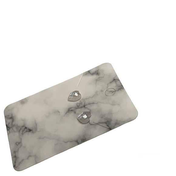 Heart crystal earrings - Picture 2 of 3